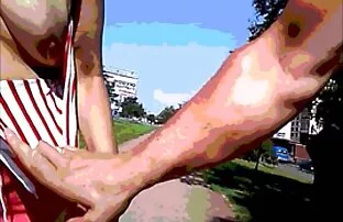 Os sonhos da rapariga Filipina acariciam o porno dog hd rabo dela.